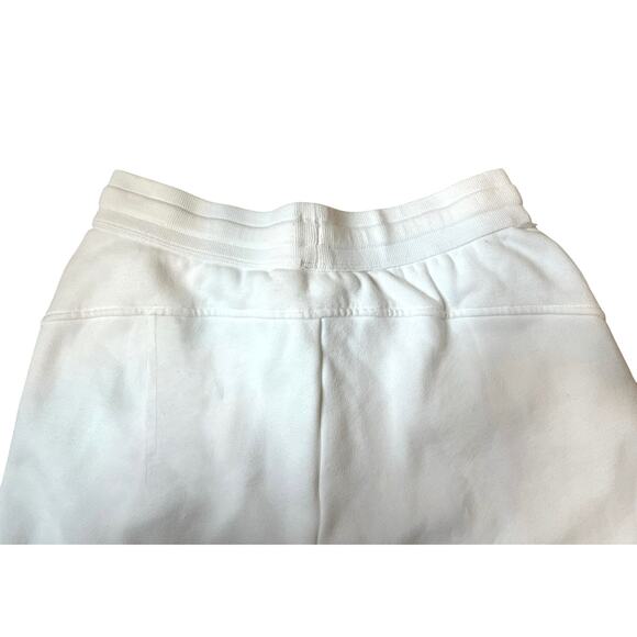 Gap Essential Fleece Joggers White Women’s Size Small Drawstrng Lounge Casual - Picture 4 of 7